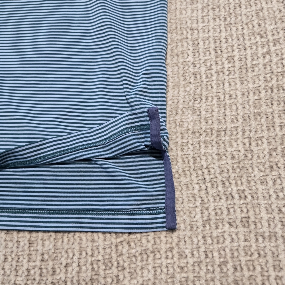 Greyson Men's Green Striped Polo Shirt Men's Size XL - Picture 4 of 8